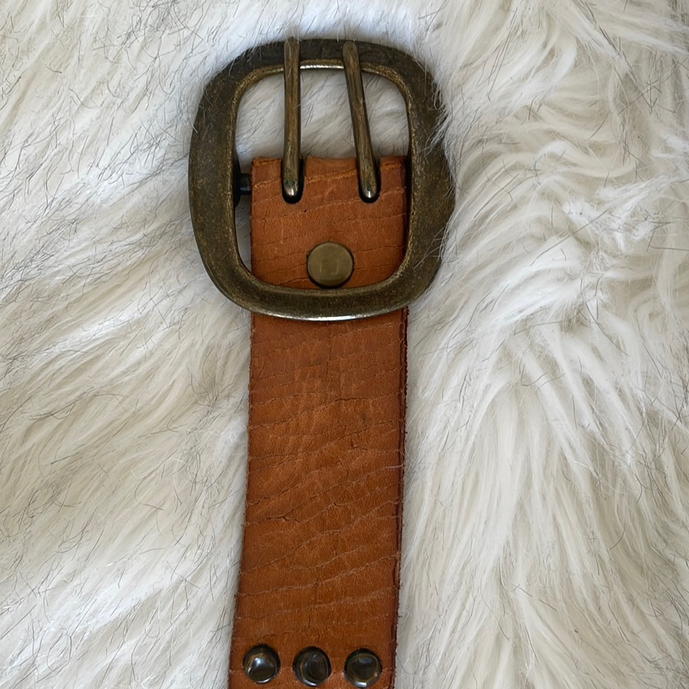 Light brown studded belt